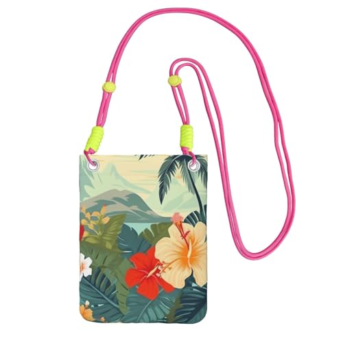 Sac à main avec bandoulière fuchsia pour téléphone finitions haut de gamme