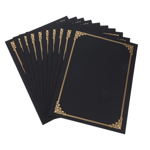 Pochettes en papier noir écrin de présentation pour offrir un diplôme de fin d'année
