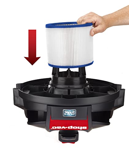 Shop-Vac 9034033 HEPA Cartridge Filter, Fits Wet/Dry Shop-Vacs 5 Gallons and Above, Advanced Filtration, Ideal for Wet/Dry Use - Thumbnail 4