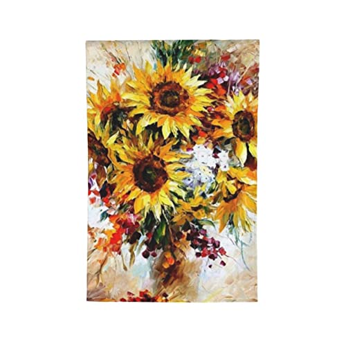 Drapeau de jardin tournesol double face 12,5x18 cm pour l'extérieur