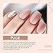 Makartt Poly Nail Gel, 50ML Nude Nature Nail Extension Gel Bundle with Makartt Nail Decorating Kit Including Nail Stickers and Rhinestones