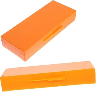 ROMISBABA Cajas para de 2 Unidades Color Amarillo Reutilizables para Guardar de Accesorios de Laboratorio