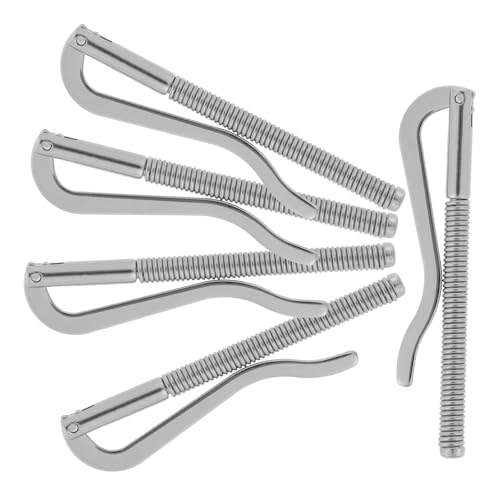 HAKIDZEL 5pcs Spring Money Clips for Men 75mm Alloy Metal Bill Clips Silver Cash and Card Holder Replacement