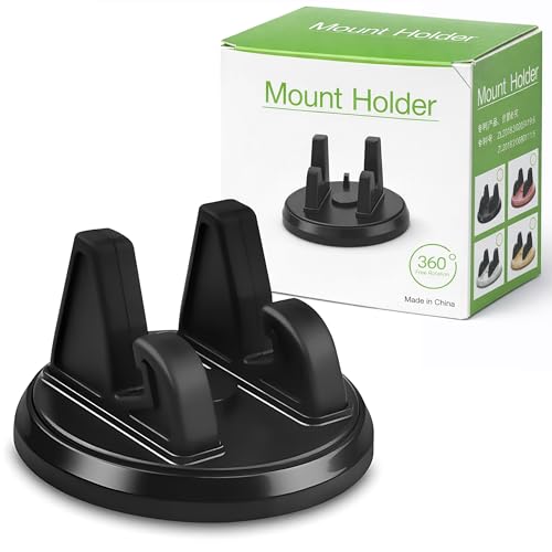 Image of Car Mobile Holder for Dashboard Anti Slip Silicone 360 Degree Rotating Phone Holder Universal Mobile Stand Car Phone Mount Premium Dashboard iPhone Travel Accessories Map Navigation Support