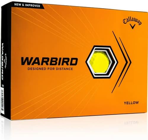 Callaway Golf 2023 Warbird Yellow Monogrammed Golf Balls