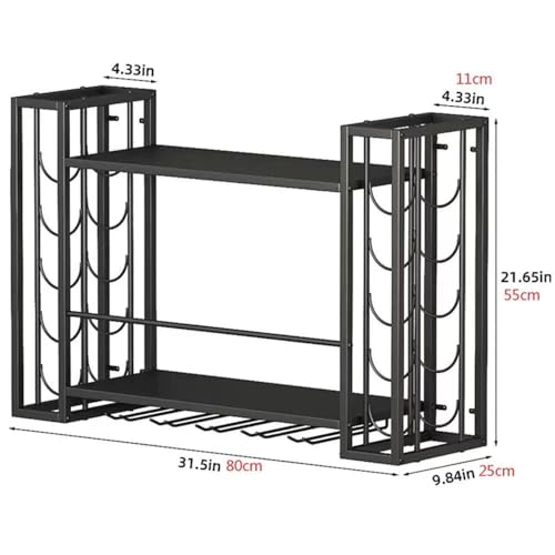 Support de rangement flottant pour bouteilles et verres - 2