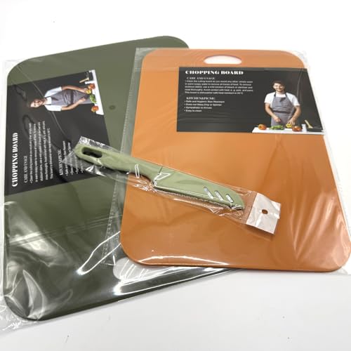 Juego de 3 tablas de cortar plásticas flexibles, antideslizantes miniatura 4