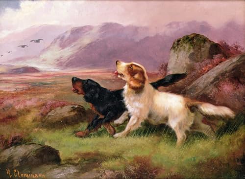 Perros de caza Robert Cleminson lienzo cuadro pintura murales decor hog