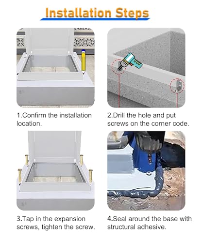 Escotilla de techo impermeable y tragaluz rectangular para mantenimiento seguro de áticos 8