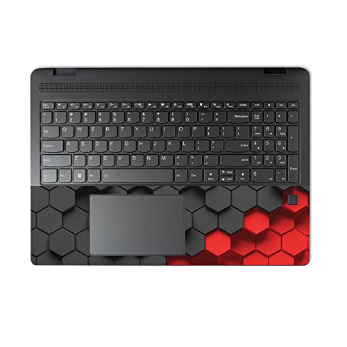 MightySkins Skin Compatible with Lenovo IdeaPad Flex 5 16" (2022) Full Wrap Kit - Two-Tone Hex | Protective, Durable, and Unique Vinyl Decal wrap Cover | Easy to Apply | Made in The USA2