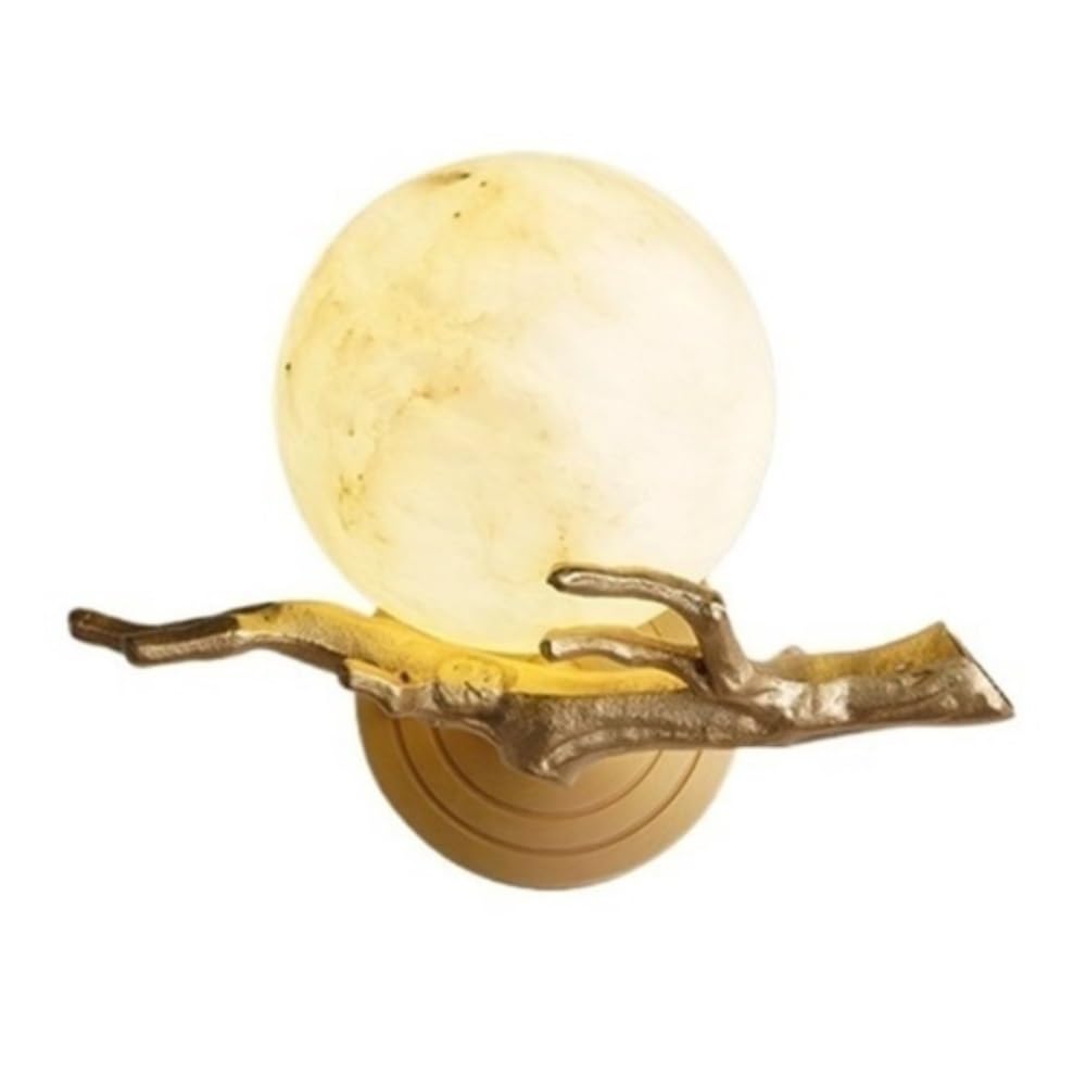 birene Wall Lamp Copper Living Room Background Wall Lights Bedroom Hotel Corridor Marble Decorative Lamp