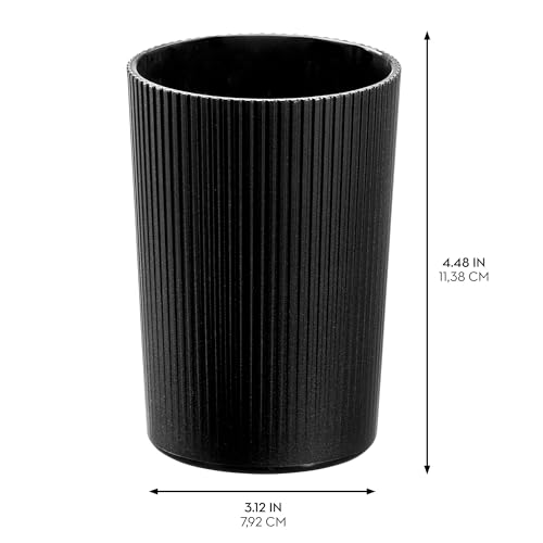 Bomba de jabón estriada iDesign para transformar el lavabo de tu baño 4