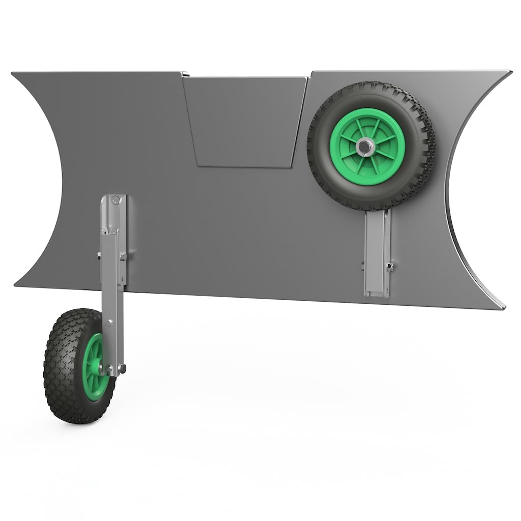 SUPROD Roues de halage Roues de Mise à l'eau pour annexes pour pneumatiques Pliable Utilisation d'une Seule Main Acier Inoxydable A4 HD200