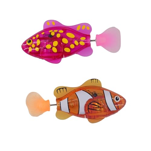 URBICIKA Interactive Swimming Robot Fish Cat Toy, Water Activated