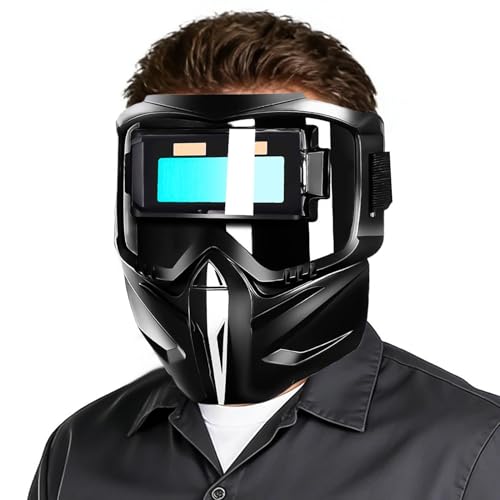 Casco de soldadura automático con protección facial para taller y hogar