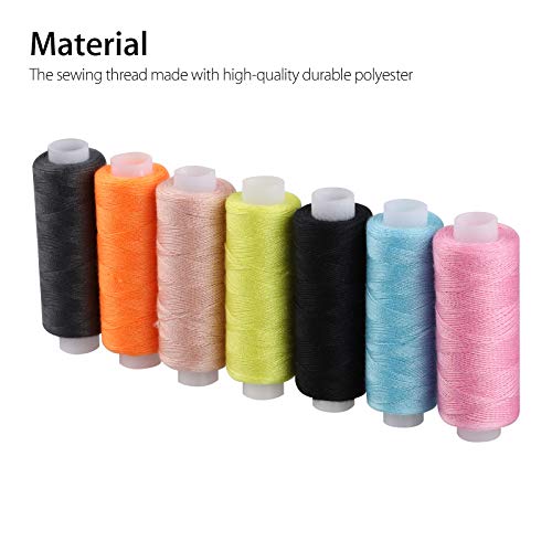39 piezas hilo de coser poliéster colores surtidos miniatura 3