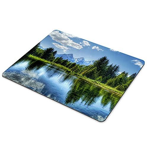 SSOIU Gaming Mouse Pad Custom,Beautiful Mountain Landscape Non-Slip Rubber Comfortable Customized Computer Mouse Pad 9.5 X 7.9 Inch (240mmX200mmX3mm) - Thumbnail 3
