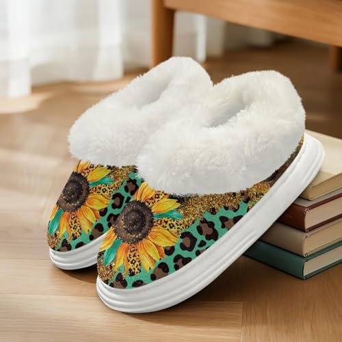 Slip on House Shoes for Women Fuzzy Scuff Non Slip Comfy Slippers for Women Cozy Household Indoor Home Slippers2