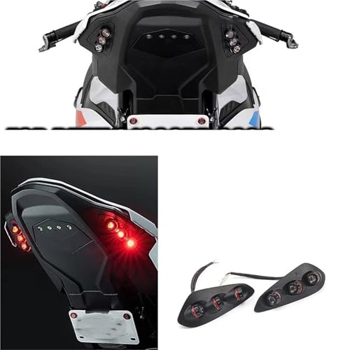 Feu arrière LED intégré pour BMW S1000RR 2023-2025 clignotant bleu