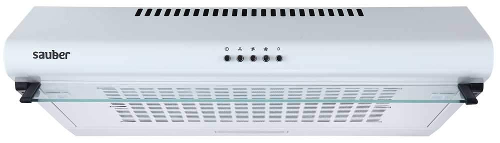 Sauber - Campana CONVENCIONAL SCC60B - Luz LED - Color Blanca - Frontal Cristal - Filtros Eficientes - ENTREGA EN DOMICILIO