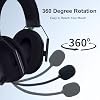 Replacement Microphone Compatible with Razer BlackShark V2,V2 Pro Gen 1,V2 SE Wireless Gaming Headset for PS4 PS5 Xbox One Series Computer PC Noise Isolation Mic with Windscreen,3.5mm Black
