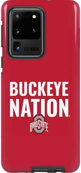 Skinit Pro Phone Case Compatible with Galaxy S20 Ultra 5G - Officially Licensed Ohio State University OSU Black Design