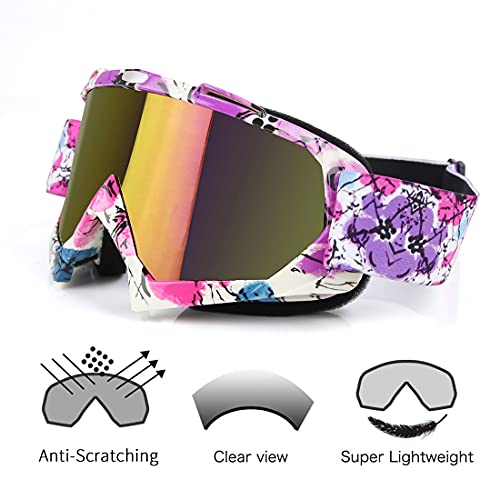 image for JAMIEWIN Motocross Goggles ATV Dirt Bike Motorcycle UTV MX OTG Offroad