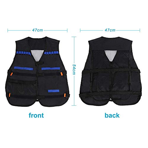 image for Yosoo Kids Elite Tactical Vest with 20 Pcs Soft Foam Darts for Nerf Gu