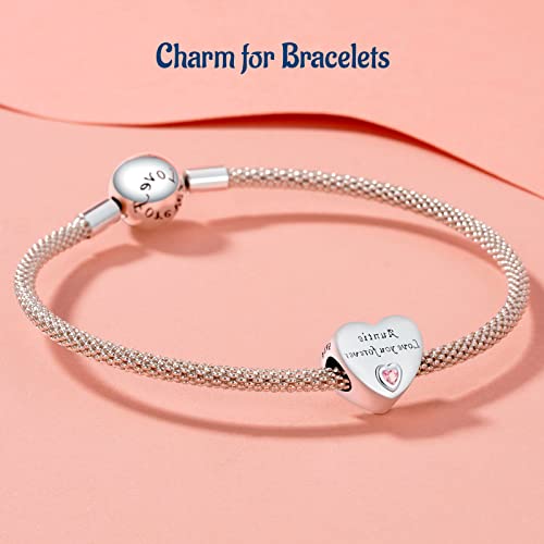 Image of Mothers Day Birthday Number Love Family Friendship Graduation Auntie Grandma Dad Mom Charms for Pandora Bracelets Necklaces, Gifts Women, for Anniversary Valentines Christmas