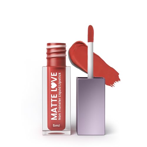Image of Hilary Rhoda Matte Love Non Transfer Liquid Lipstick | Lightweight & Matte Finish | Waterproof Lipstick for Women | Long Lasting & Non-Drying Lipstick | 5ml (Cocoa - Shade 17)
