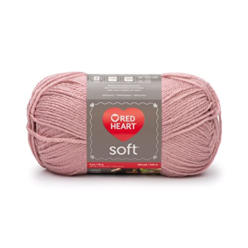 Image of Red Heart Soft Rose Blush Yarn - 3 Pack of 141g /5oz - Acrylic - 4 Medium (Worsted) - 256 Yards - Knitting /Crochet