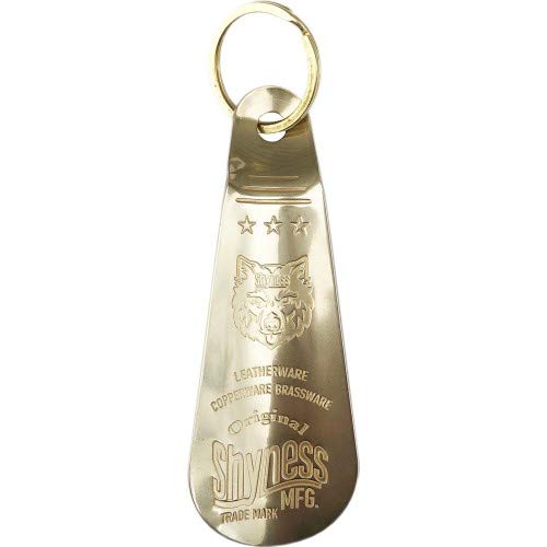 Amazon.co.jp: [Shyness] 真鍮製 靴べら キーリング KEY RING ロング 