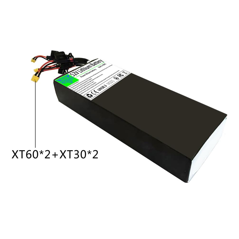 Batteria per Monopattino Elettrico da 52 V, Batteria di Ricambio da 52 V, 18,2 Ah, 23,1 Ah, batterie al Litio con Scheda di Protezione BMS.
