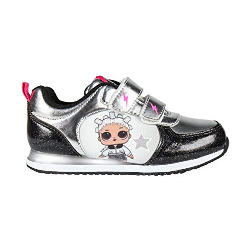 Artesania Cerda Deportiva Luces LOL, Zapatillas para Niñas, Gris (Gris C17), 33 EU
