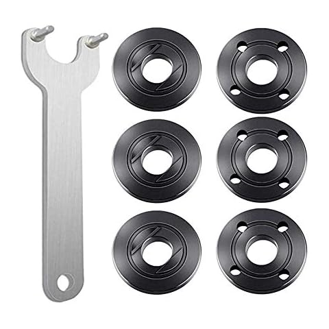 6 Pieces Grinder Flange Angle Wrench Spanner Metal Lock Nut Cover