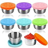♥ 【TRAGBARER 50-ML Lebensmittelbehälter】Diese perfekte Größe von Dip-Saucenbechern eignet sich perfekt für Saucen, Dips, Gewürze, Marmelade, Salatdressing und andere Mini-Snacks. Es ist der beste Partner von Bento und Box for Lunch, leicht, einfach zu verstauen und zu tragen.
