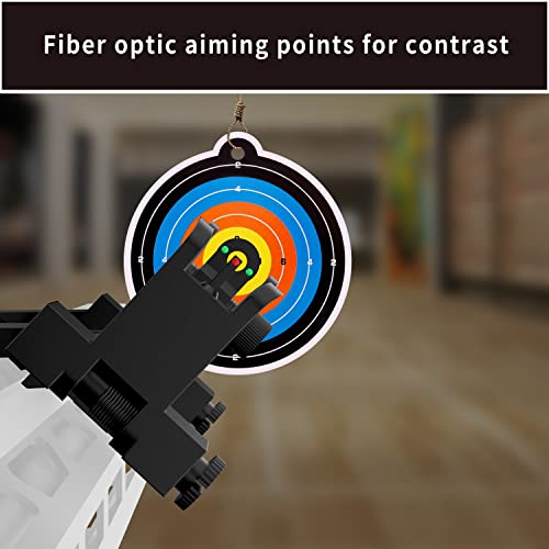 Theopot 45 Degree Iron Sight Offset Flip Up Iron Sights With Red And Green Dots Sight For Picatinny Weaver Rail #TOP4