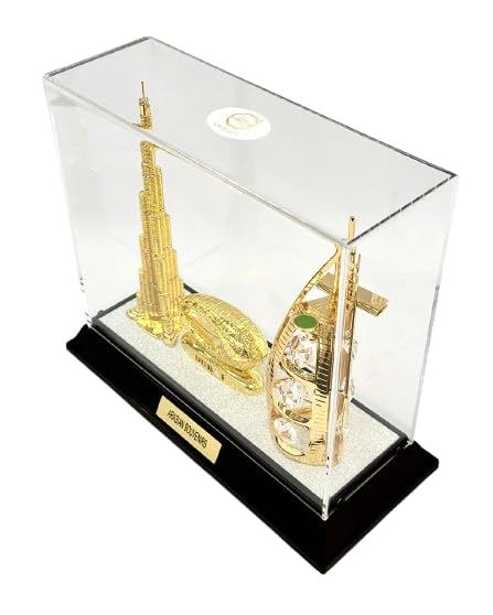 24k Gold Plated Burj AL Arab Burj Khalifa With Museum Decorated