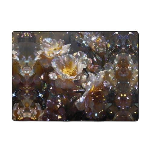 WHJWZY Carpet 80x58 in - Flannel Area Rug for Living Room, O