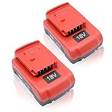 LHYSFIY 2 Pack 3.6Ah 18 Volt Replacement Battery Compatible with Porter Cable 18V Battery PC18B PC18B-2 PCC489N PC18BLEX PC18BL PC18BLX PCMVC PCXMVC Cordless Tools Batteries
