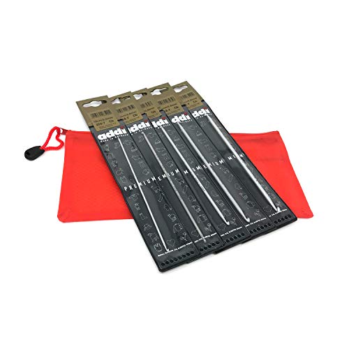 Camtiac addi Lot de 5 crochets tunisiens doubles Épaisseur 2,0-2,5-3,0-3,5-4,0 mm Cover