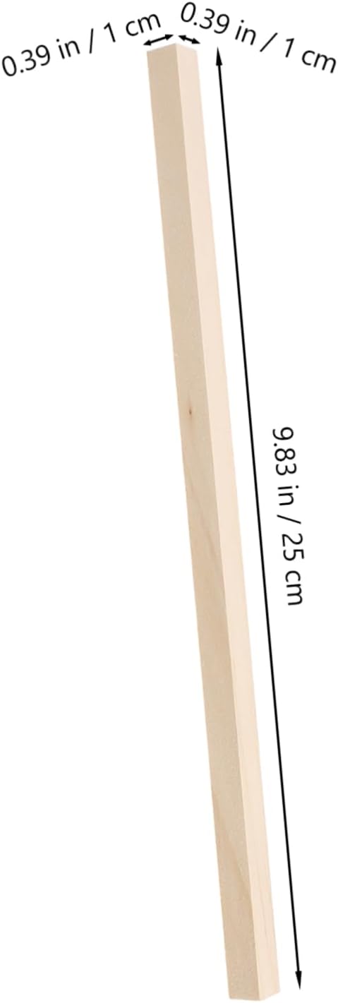 60pcs Coloring Wooden Craft Sticks Wood Dowels for DIY Projects Model Making