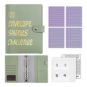 Janurium 100 Umschläge Savings Challenge Sparbuch