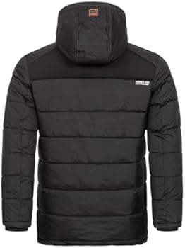 Geographical Norway Winterjas voor heren, Acrobate parka, gevoerd, zwart, S
