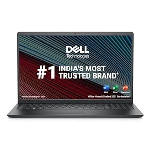 Dell 15 Thin & Light Laptop, Intel Core i5-1235U Processor/16GB DDR4 + 512GB SSD/Intel UHD Graphics/15 (38cm) FHD Display/Windows 11 + MSO’21/15 Month McAfee/Carbon Black/Spill-Resistant KB/1.69kg