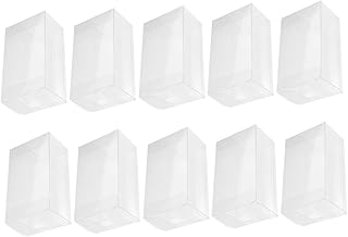 VERDANVERSE 10Pcs Transparent Ice Cream Wrapping Boxes Durable Treat Packaging for Parties for Ice Cream Sundaes Chocolates and Festival Treat Boxes