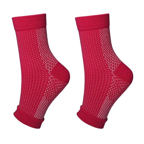 1 paire de chaussettes de compression infusées de cuivre - Soulagement de la douleur - Chaussettes de compression anti-fatigue pour le sport, la course à pied, le yoga - Chaussettes de sport pour