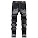 TMMMT Fashion Slim Jeans Men Stretch Denim Pants(36, 8832-Black)