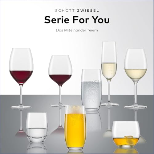 Foto von SCHOTT ZWIESEL Whiskyglas For You (4er-Set), bauchige Tumbler für Whisky, spülmaschinenfeste Tritan-Kristallgläser, Made in Germany (Art.-Nr. 121876), Kristall