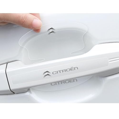 Woniyal 8PCS Car Door Handle Protectors for Citroen Berlingo C-Elysee C1 C3 C5 C6 C4 DS5, Anti Scratch Door Handle Film No-Scratch Protection